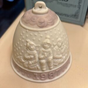 Vintage Llardo 1987 Christmas Bell Ornament